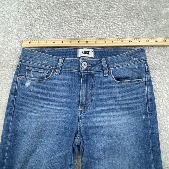 PAIGE Skyline Skinny Crop North Star Distressed - Picture 10 of 12